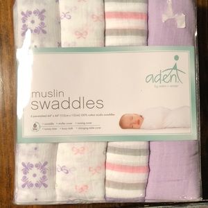 Brand New Aden and Anais muslin swaddles